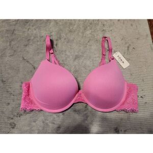 NWT Soma Intimates Embraceable Enchanting Lace Push Up Bra 38B Pink